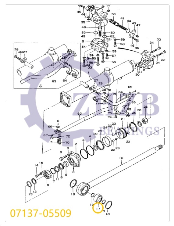 Bearing OEM Customization 07137-05509