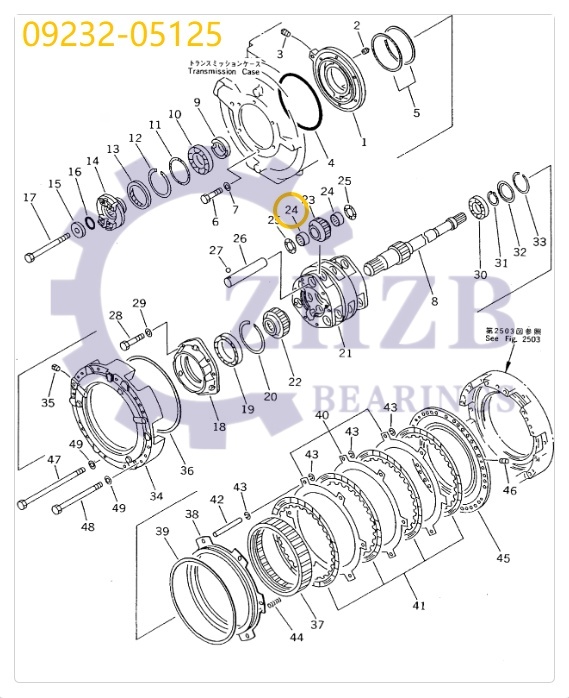 Bearing OEM Customization 09232-05125