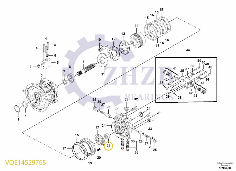 Bearing OEM Customization VOE14529765