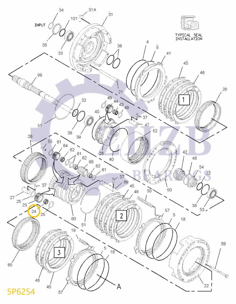 Bulldozer Types 5P6254
