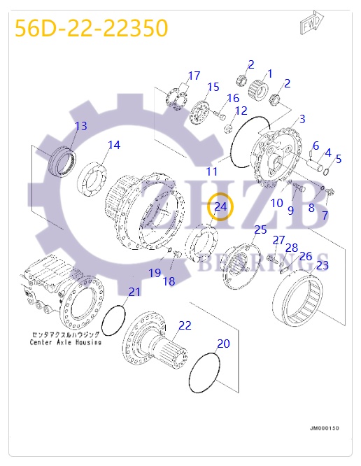 Bearing 56D-22-22350