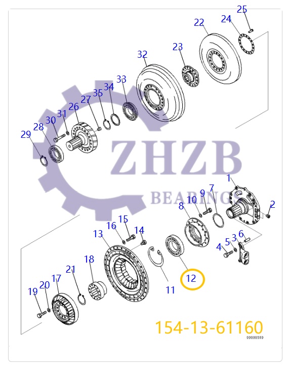 Bearing 154-13-61160 