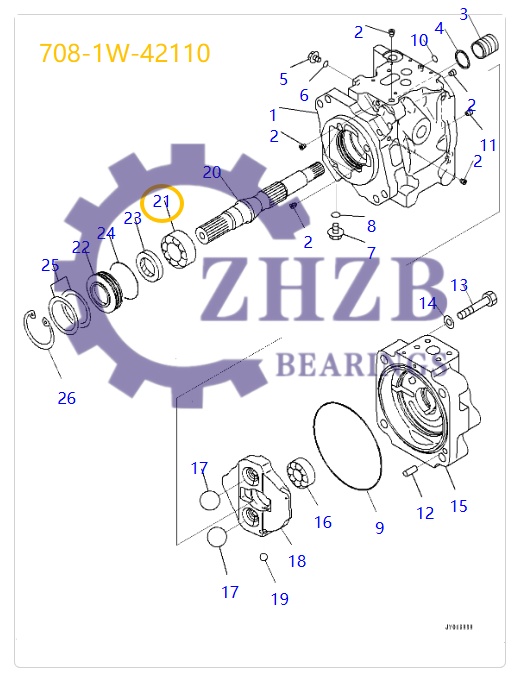 Bearing 708-1W-42110
