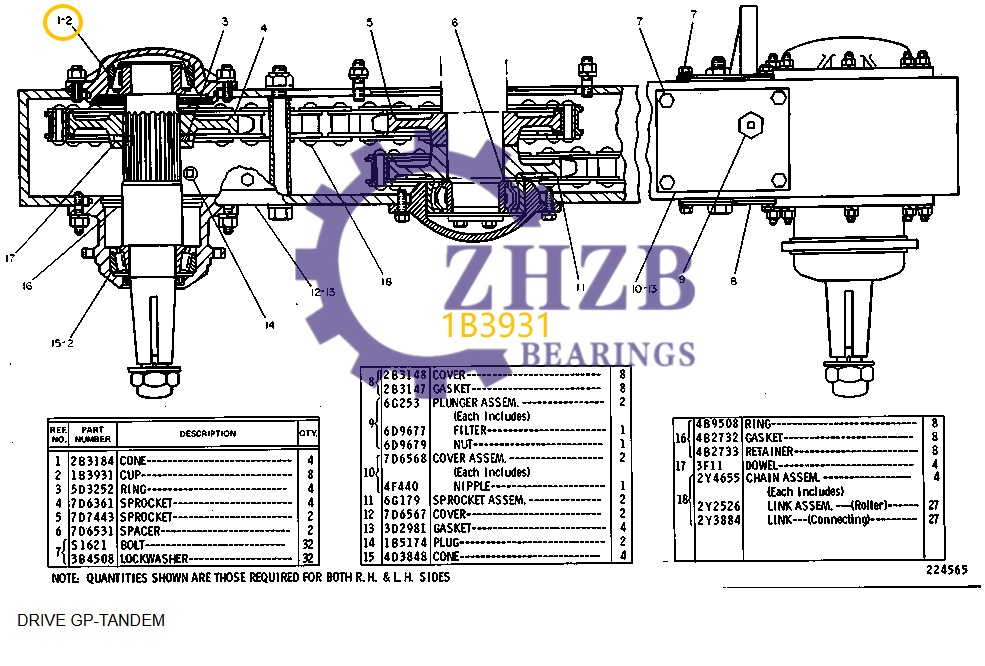 Bearing 1B3931 Bearing 1B3931