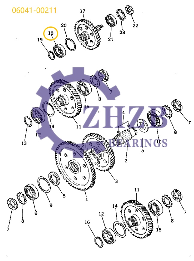 Bearing Manufacture 06041‑00211 Bearing Manufacture 06041‑00211
